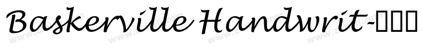Baskerville Handwrit字体转换